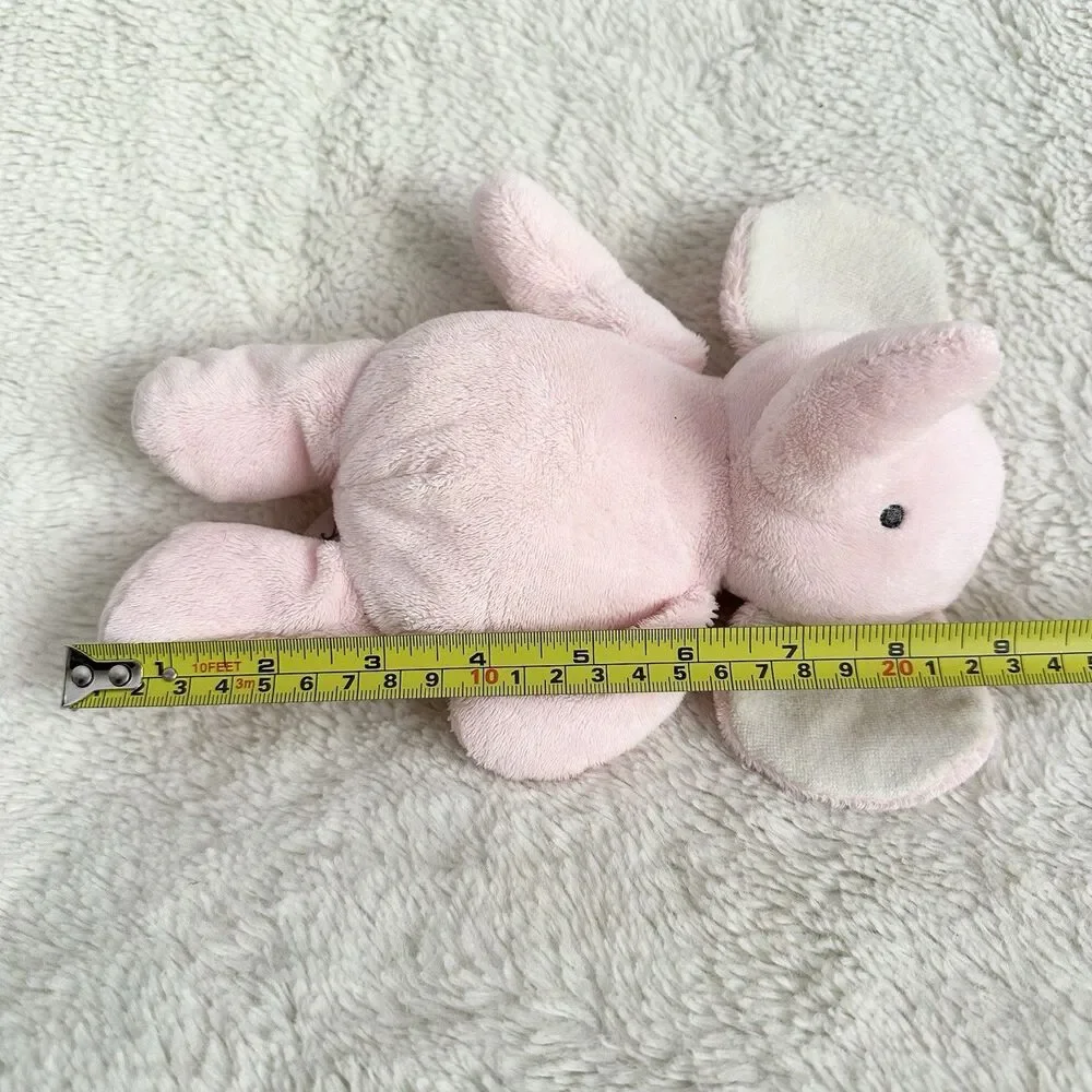 Carters Just One You Pink Elephant Plush Rattle 8